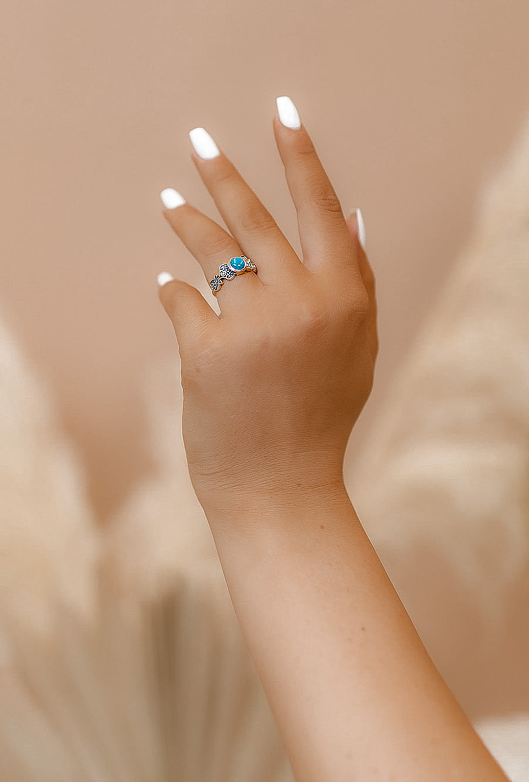 Exclusive Feelin Royal Dainty Turquoise Ring-Rings-Krush Kandy, Women's Online Fashion Boutique Located in Phoenix, Arizona (Scottsdale Area)
