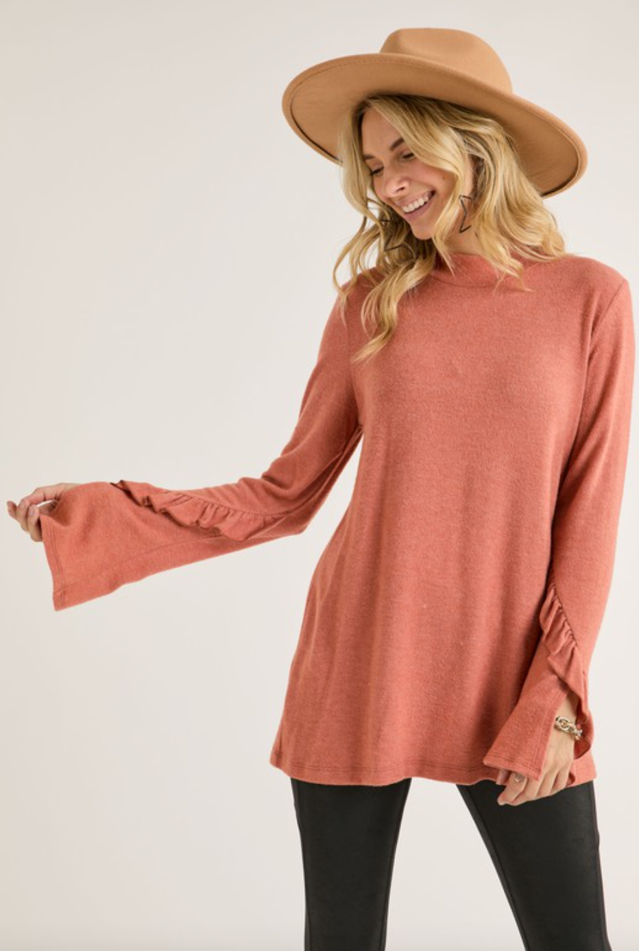 Forever Together Mock Neck Top | 4 Colors!-Long Sleeve Tops-Krush Kandy, Women's Online Fashion Boutique Located in Phoenix, Arizona (Scottsdale Area)