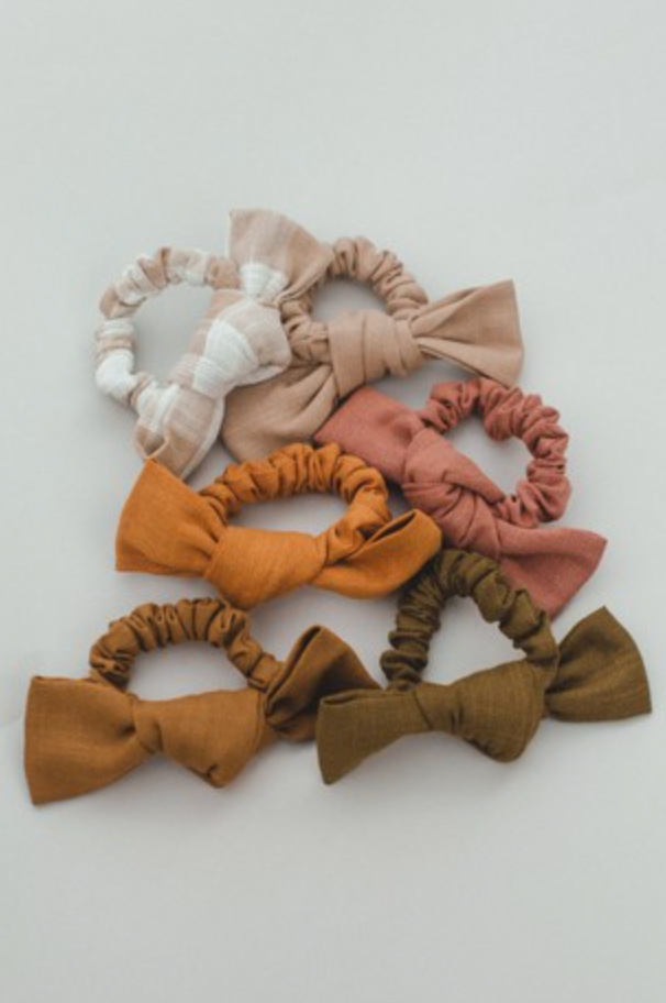 Bow Hair Scrunchie | 5 Colors-Hair Accessories-Krush Kandy, Women's Online Fashion Boutique Located in Phoenix, Arizona (Scottsdale Area)