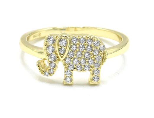 Good Fortune Sterling Silver Elephant Ring | Gold or Silver-Rings-Krush Kandy, Women's Online Fashion Boutique Located in Phoenix, Arizona (Scottsdale Area)