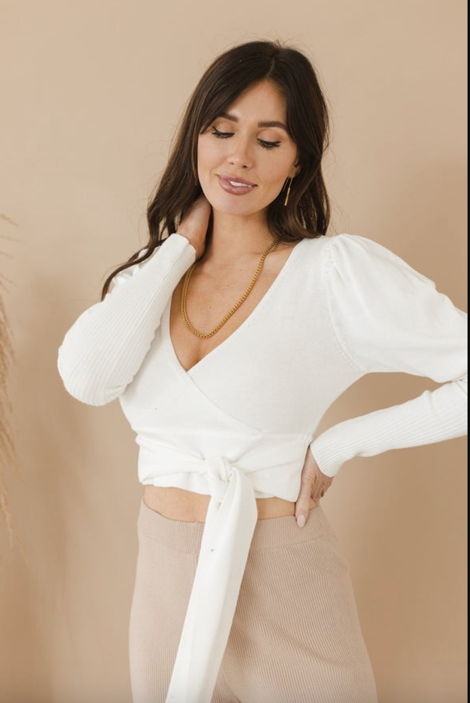 Roll The Dice Puff Sleeve Sweater Top | 3 Colors-Sweaters-Krush Kandy, Women's Online Fashion Boutique Located in Phoenix, Arizona (Scottsdale Area)