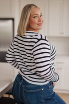Self Improvement V-Neck Striped Sweater-Sweaters-Krush Kandy, Women's Online Fashion Boutique Located in Phoenix, Arizona (Scottsdale Area)