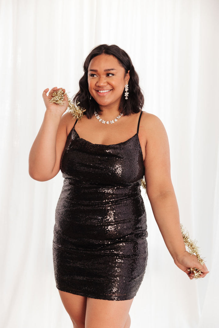 Shining in Sequins Dress in Black | S-3X-Dresses-Krush Kandy, Women's Online Fashion Boutique Located in Phoenix, Arizona (Scottsdale Area)