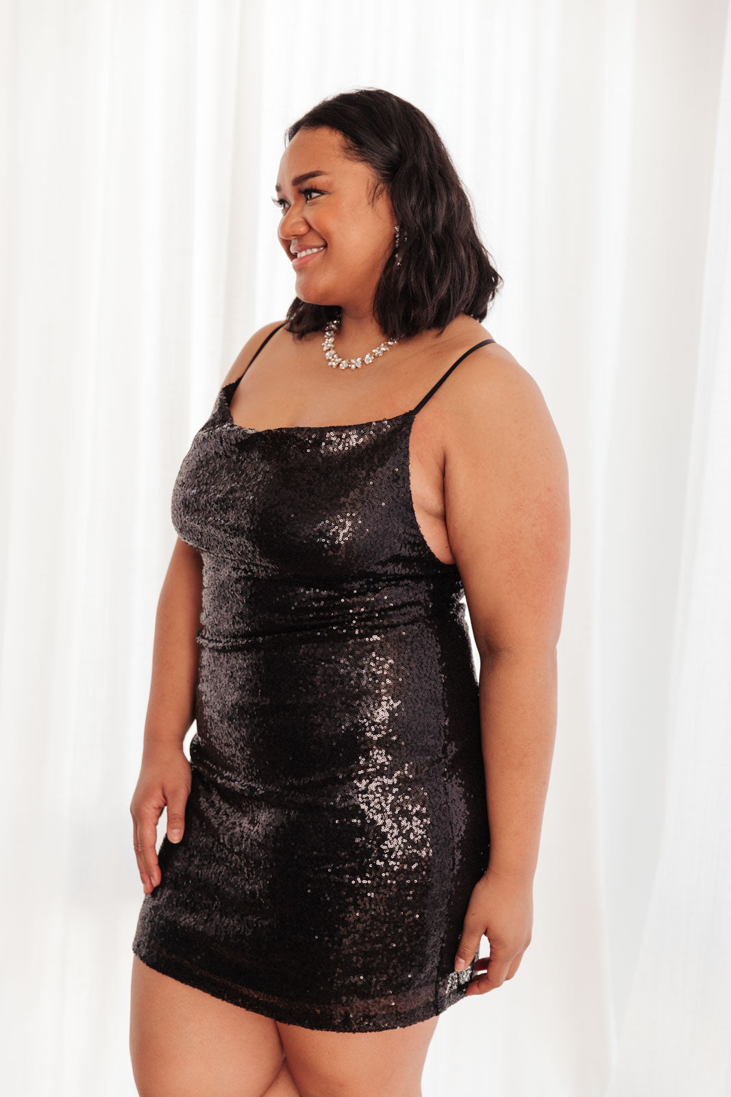 Shining in Sequins Dress in Black | S-3X-Dresses-Krush Kandy, Women's Online Fashion Boutique Located in Phoenix, Arizona (Scottsdale Area)