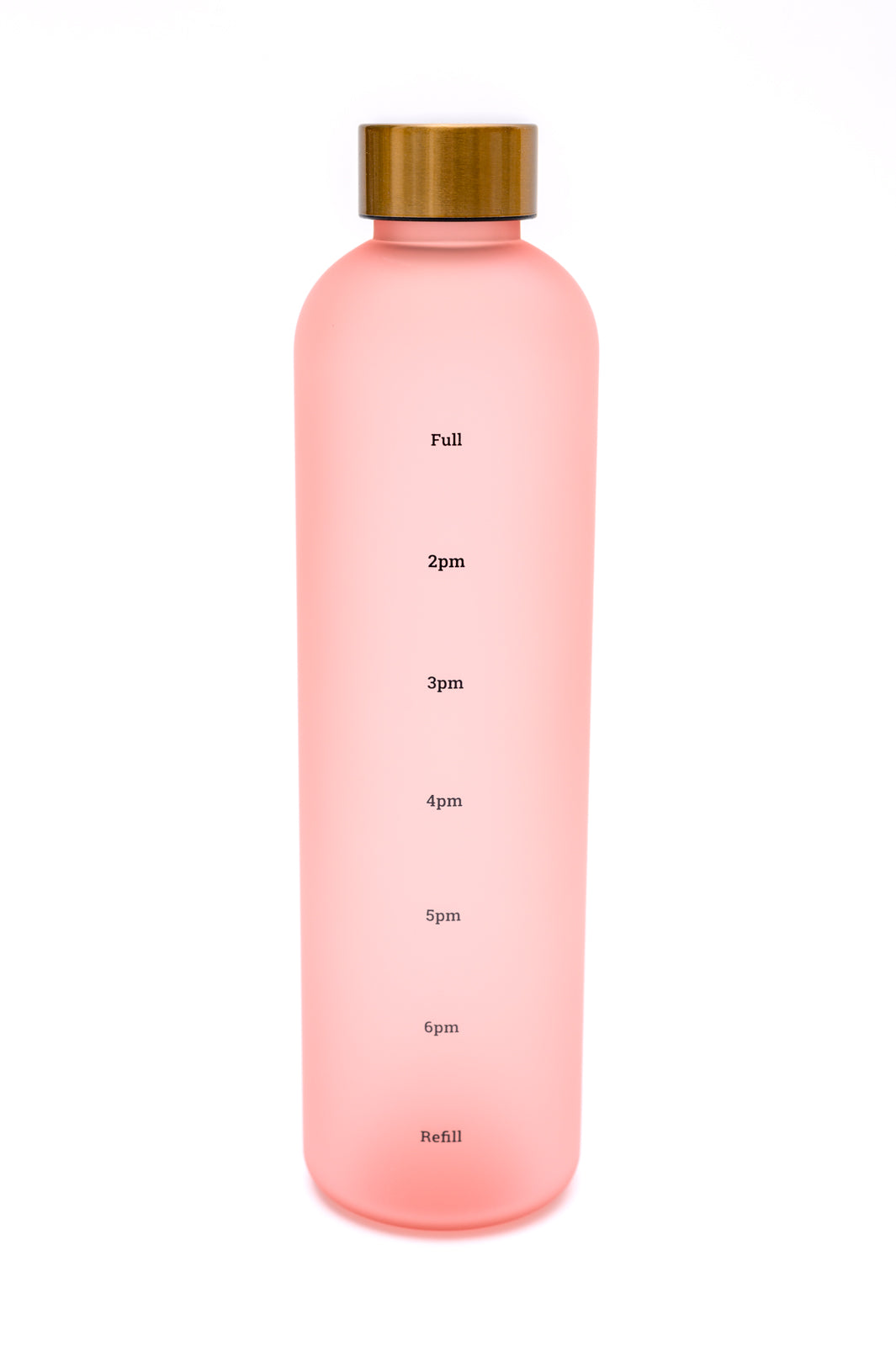 Sippin' Pretty 32 oz Translucent Water Bottle in Pink & Gold-Drinkware-Krush Kandy, Women's Online Fashion Boutique Located in Phoenix, Arizona (Scottsdale Area)