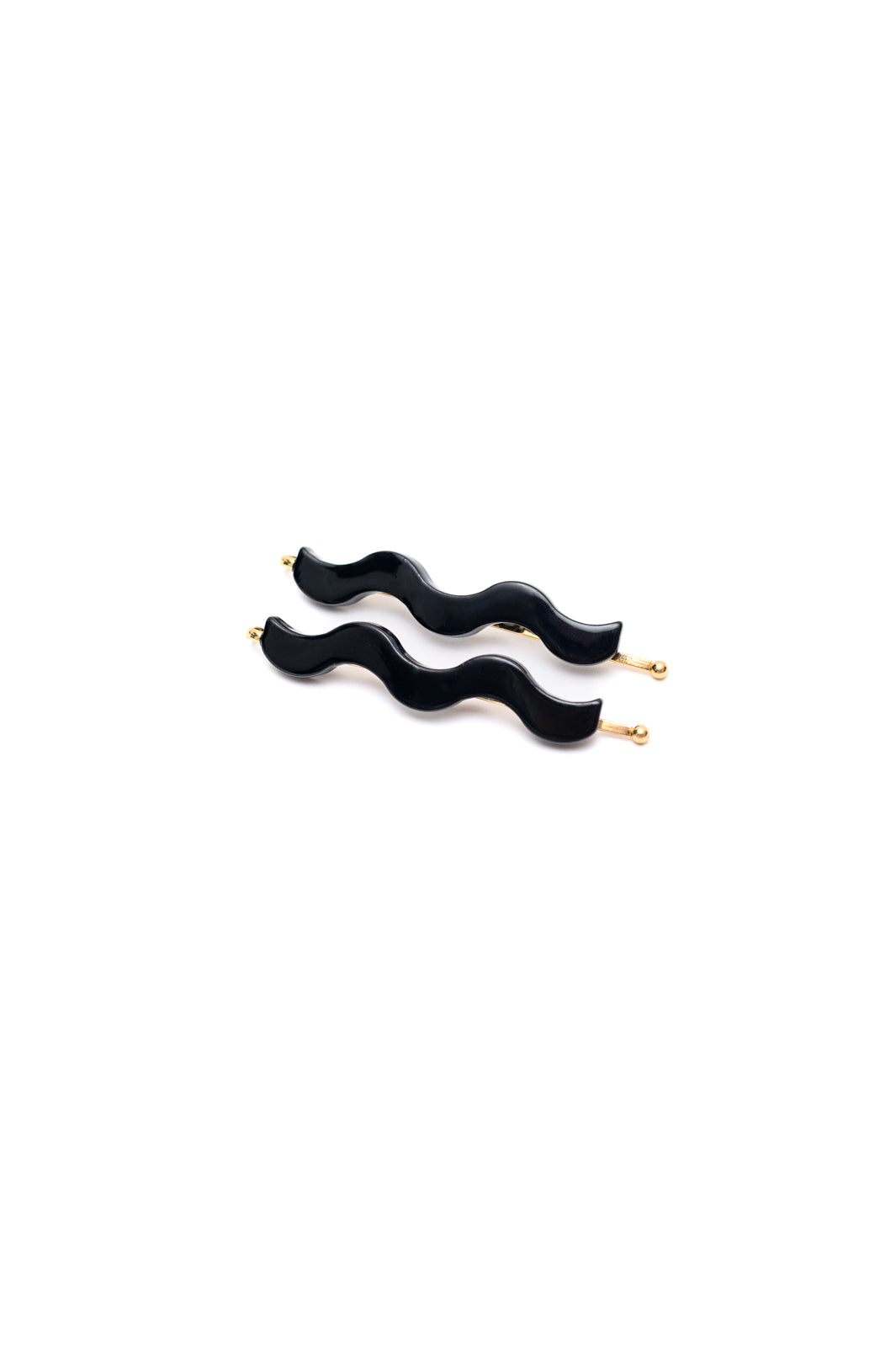 Sleek Waves Hair Clip in Black-Hair Accessories-Krush Kandy, Women's Online Fashion Boutique Located in Phoenix, Arizona (Scottsdale Area)