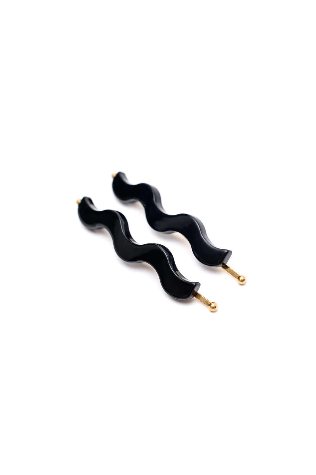 Sleek Waves Hair Clip in Black-Hair Accessories-Krush Kandy, Women's Online Fashion Boutique Located in Phoenix, Arizona (Scottsdale Area)