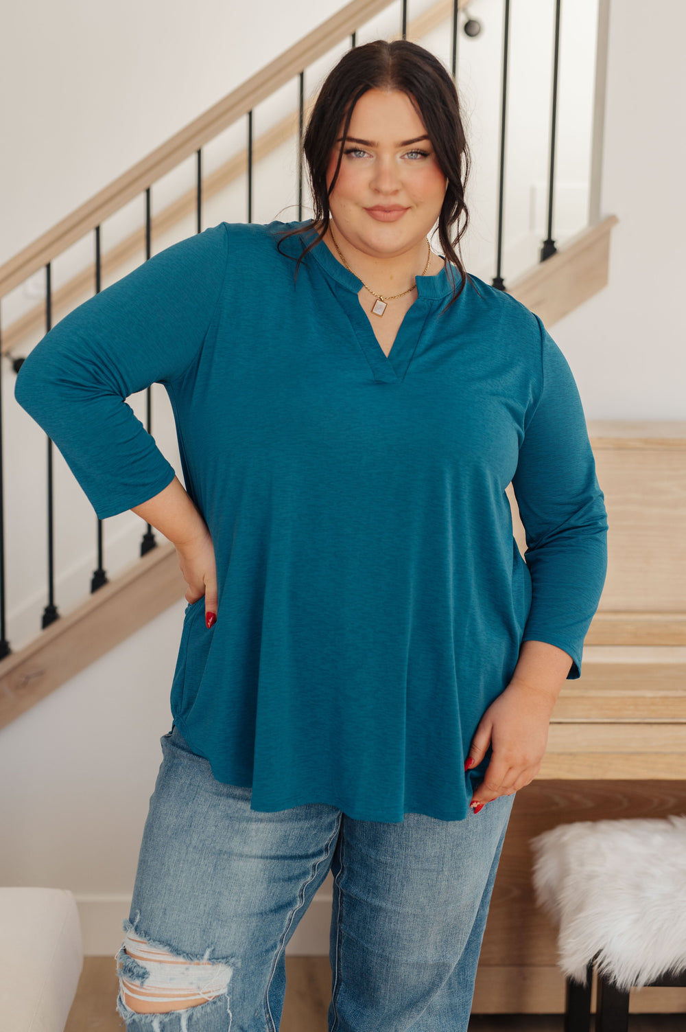 So Outstanding Top in Teal-Long Sleeve Tops-Krush Kandy, Women's Online Fashion Boutique Located in Phoenix, Arizona (Scottsdale Area)