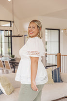 Sweet Sister Peplum Blouse-Short Sleeve Tops-Krush Kandy, Women's Online Fashion Boutique Located in Phoenix, Arizona (Scottsdale Area)