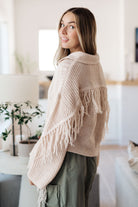 Sweet Surrender Fringe Sweater-Sweaters-Krush Kandy, Women's Online Fashion Boutique Located in Phoenix, Arizona (Scottsdale Area)