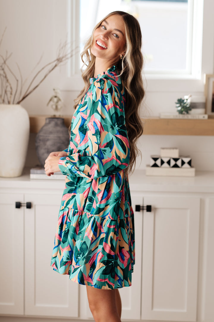 Thrill of it All Floral Dress-Dresses-Krush Kandy, Women's Online Fashion Boutique Located in Phoenix, Arizona (Scottsdale Area)