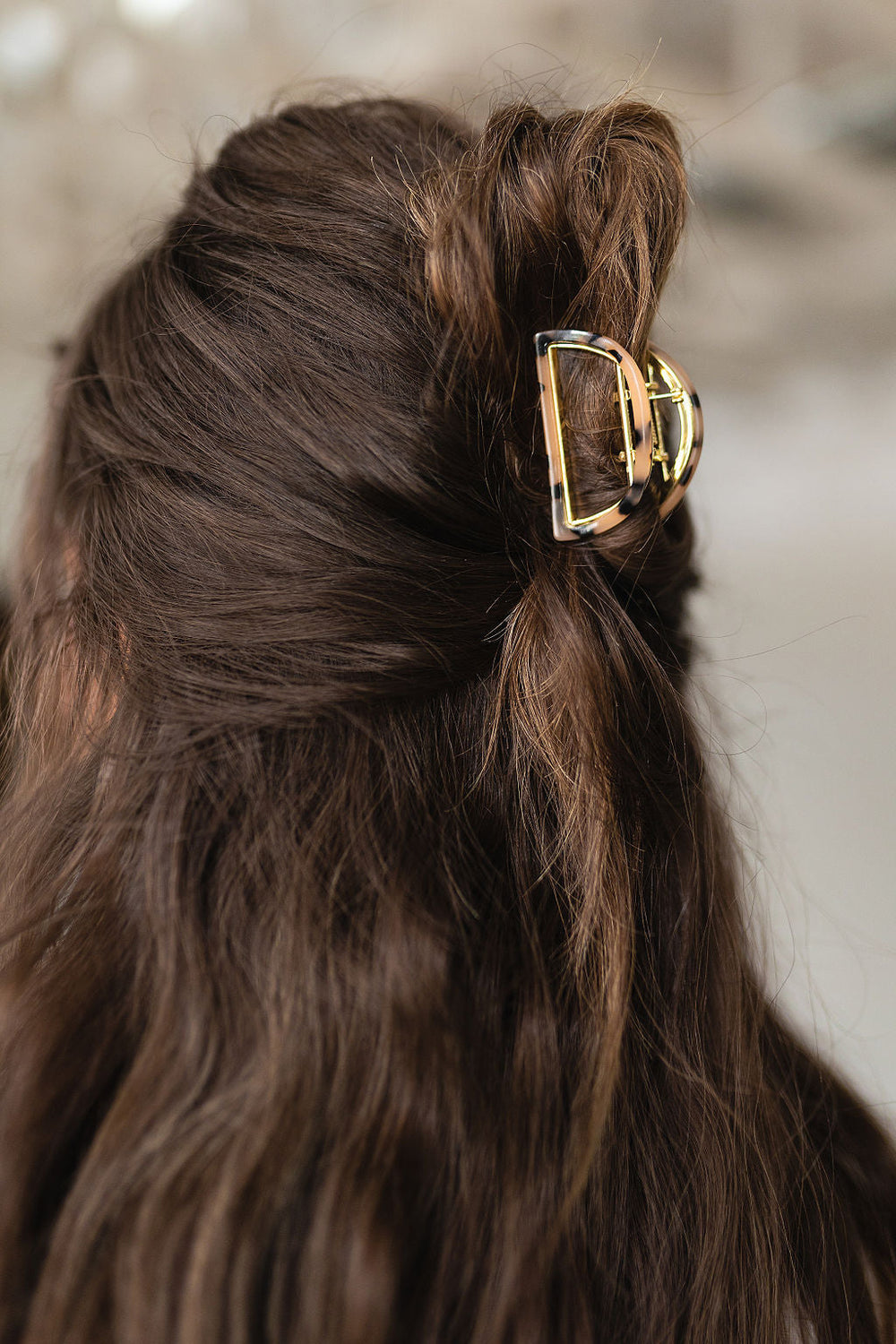 Tortoise Half Moon Claw Clip-Hair Accessories-Krush Kandy, Women's Online Fashion Boutique Located in Phoenix, Arizona (Scottsdale Area)