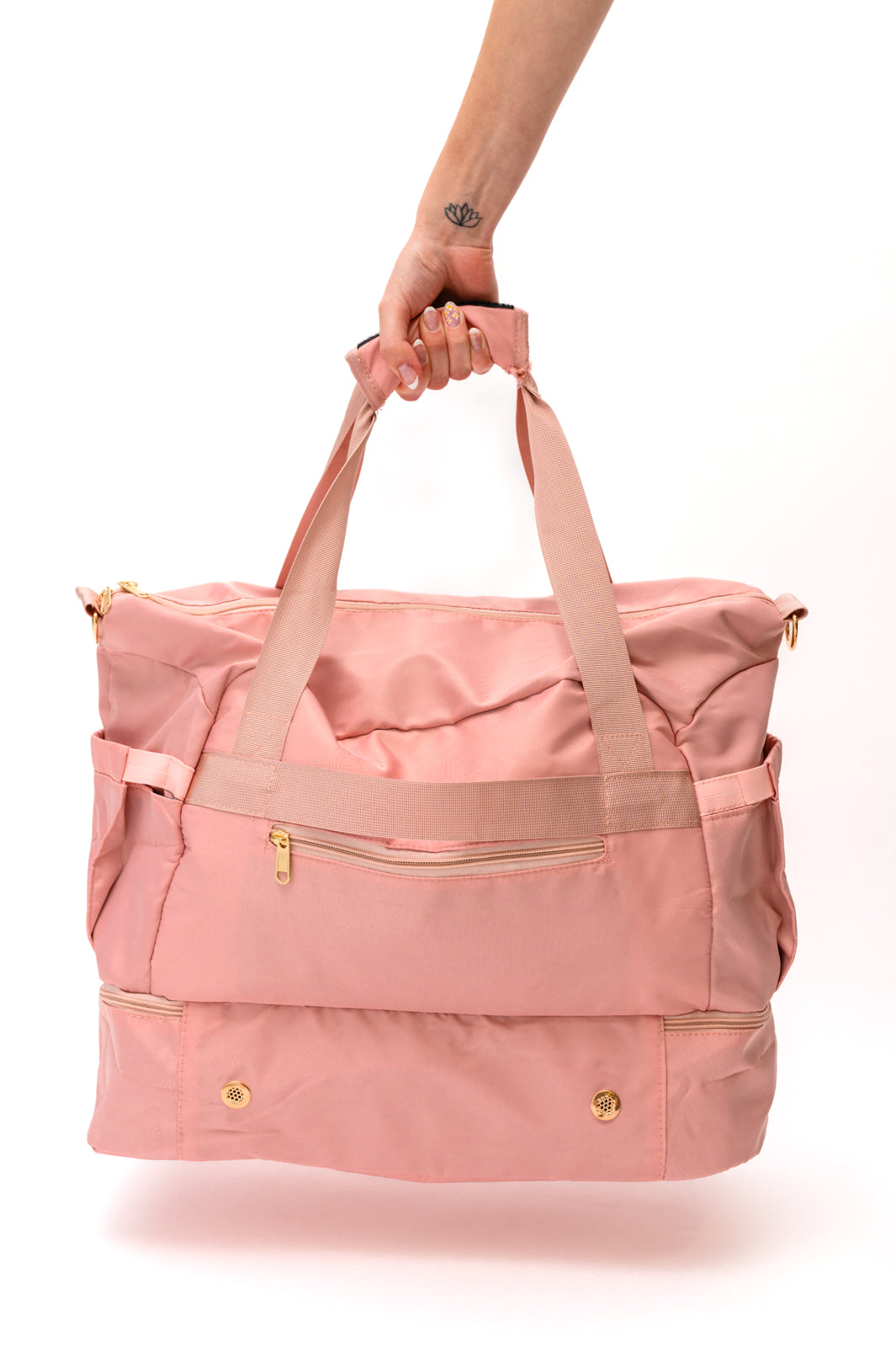Travel Bestie Duffel in Pink-Purses & Bags-Krush Kandy, Women's Online Fashion Boutique Located in Phoenix, Arizona (Scottsdale Area)