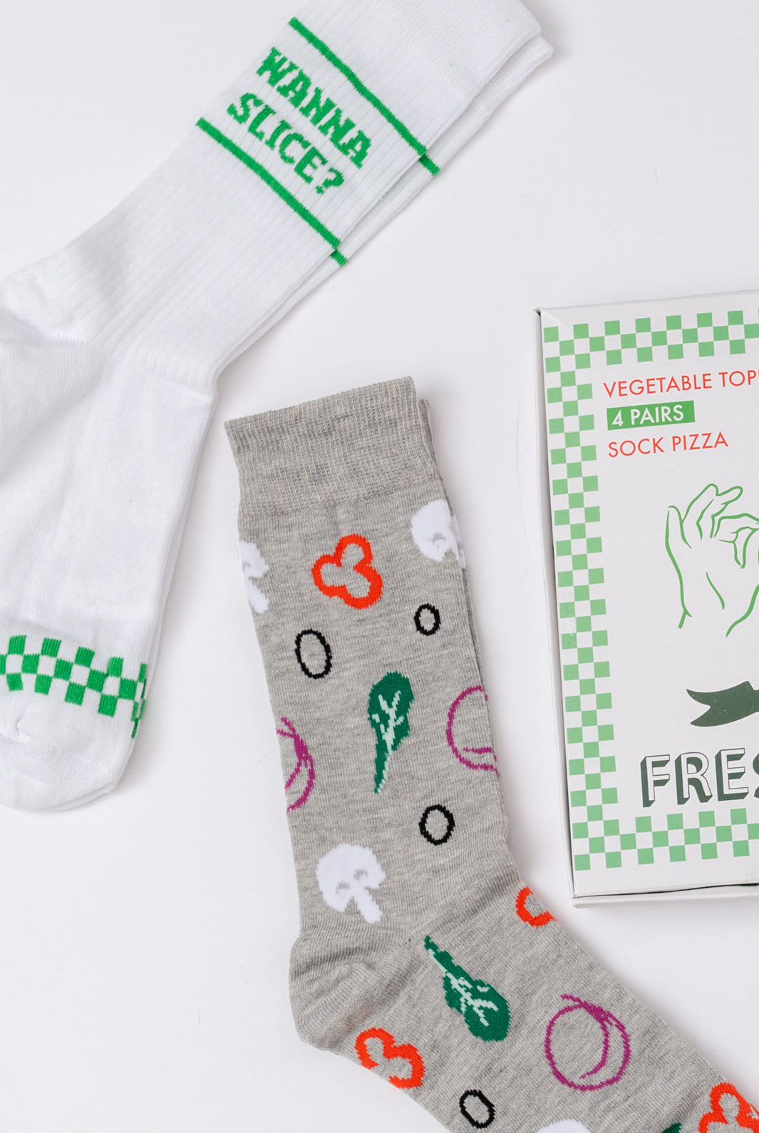 Veggie Pizza Sock Set-Socks-Krush Kandy, Women's Online Fashion Boutique Located in Phoenix, Arizona (Scottsdale Area)