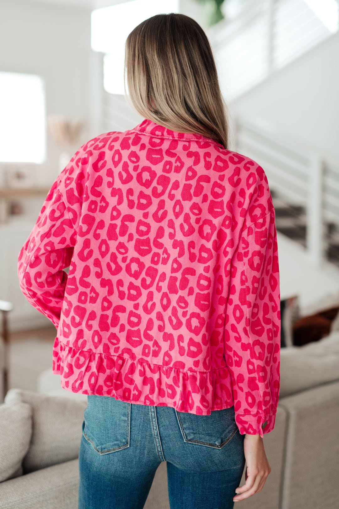 Wild At Heart Animal Print Button Down-Long Sleeve Tops-Krush Kandy, Women's Online Fashion Boutique Located in Phoenix, Arizona (Scottsdale Area)