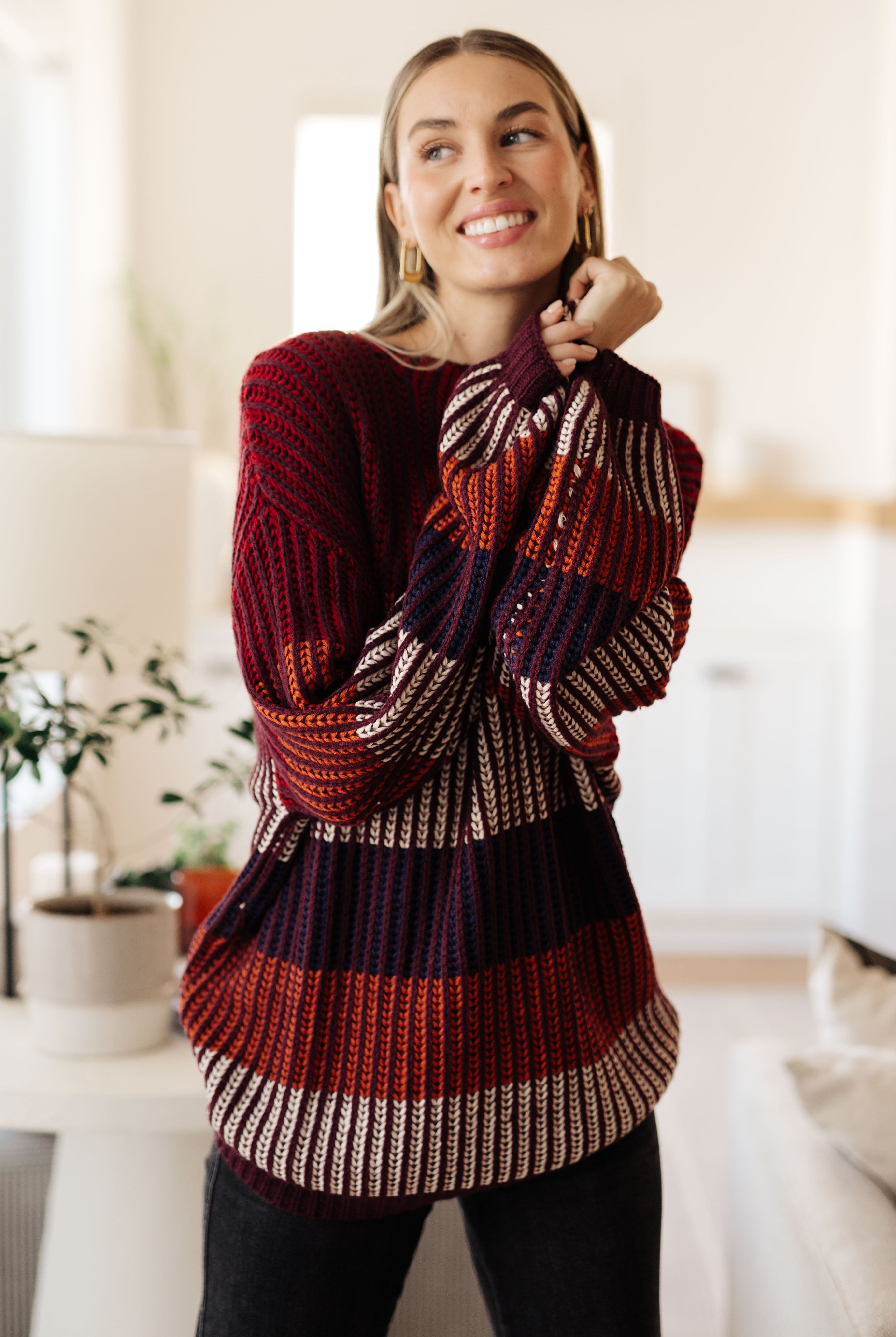 World of Wonder Striped Sweater-Sweaters-Krush Kandy, Women's Online Fashion Boutique Located in Phoenix, Arizona (Scottsdale Area)