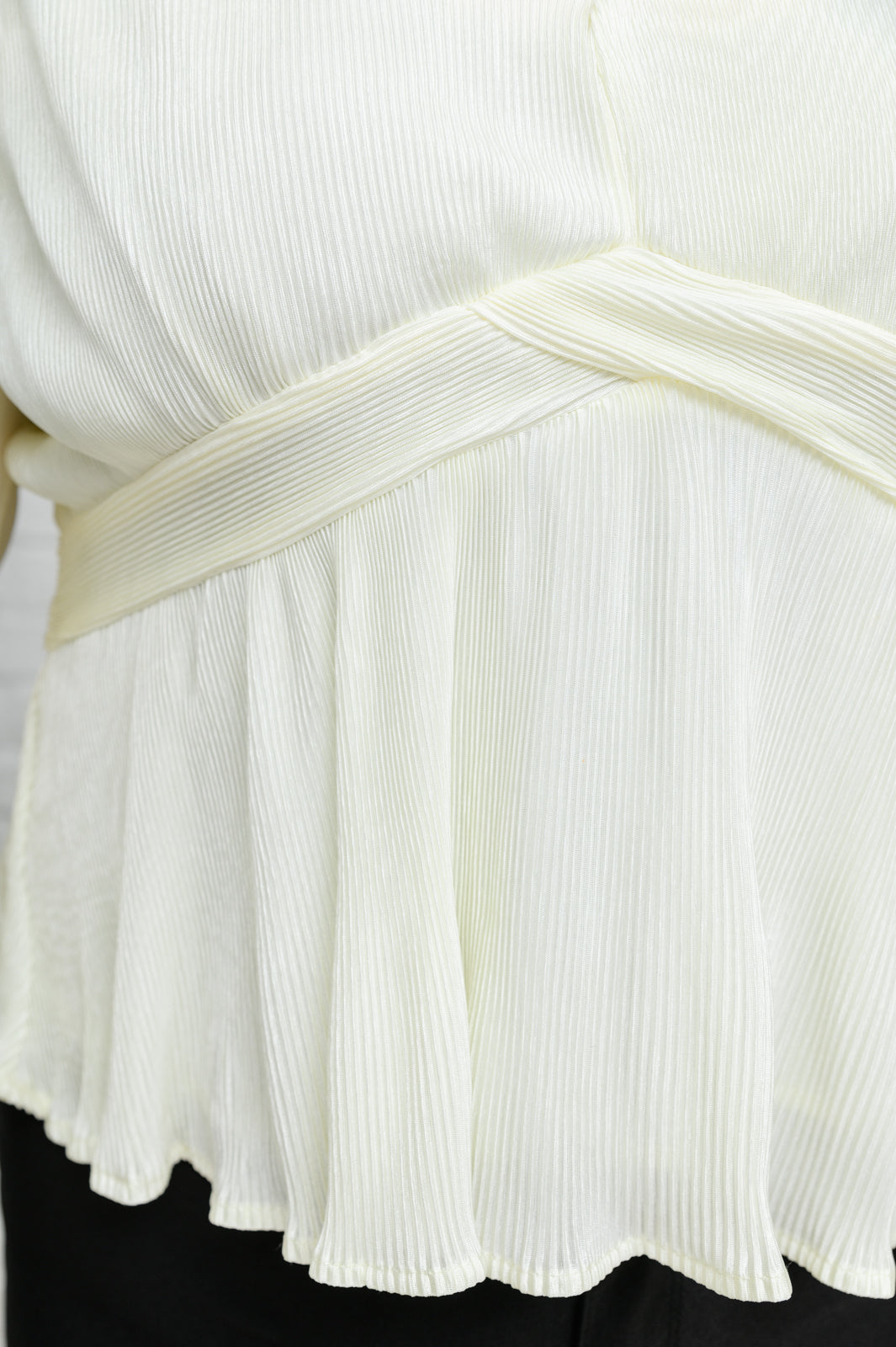 Xanidu Long Sleeve V Neck Blouse in White | S - 3XL-Long Sleeve Tops-Krush Kandy, Women's Online Fashion Boutique Located in Phoenix, Arizona (Scottsdale Area)