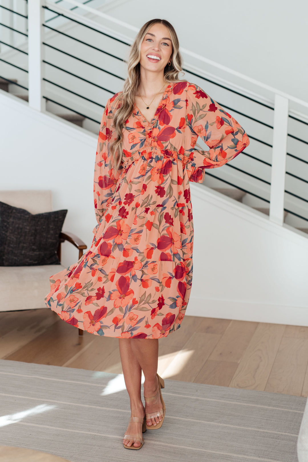 You And Me Floral Dress-Dresses-Krush Kandy, Women's Online Fashion Boutique Located in Phoenix, Arizona (Scottsdale Area)