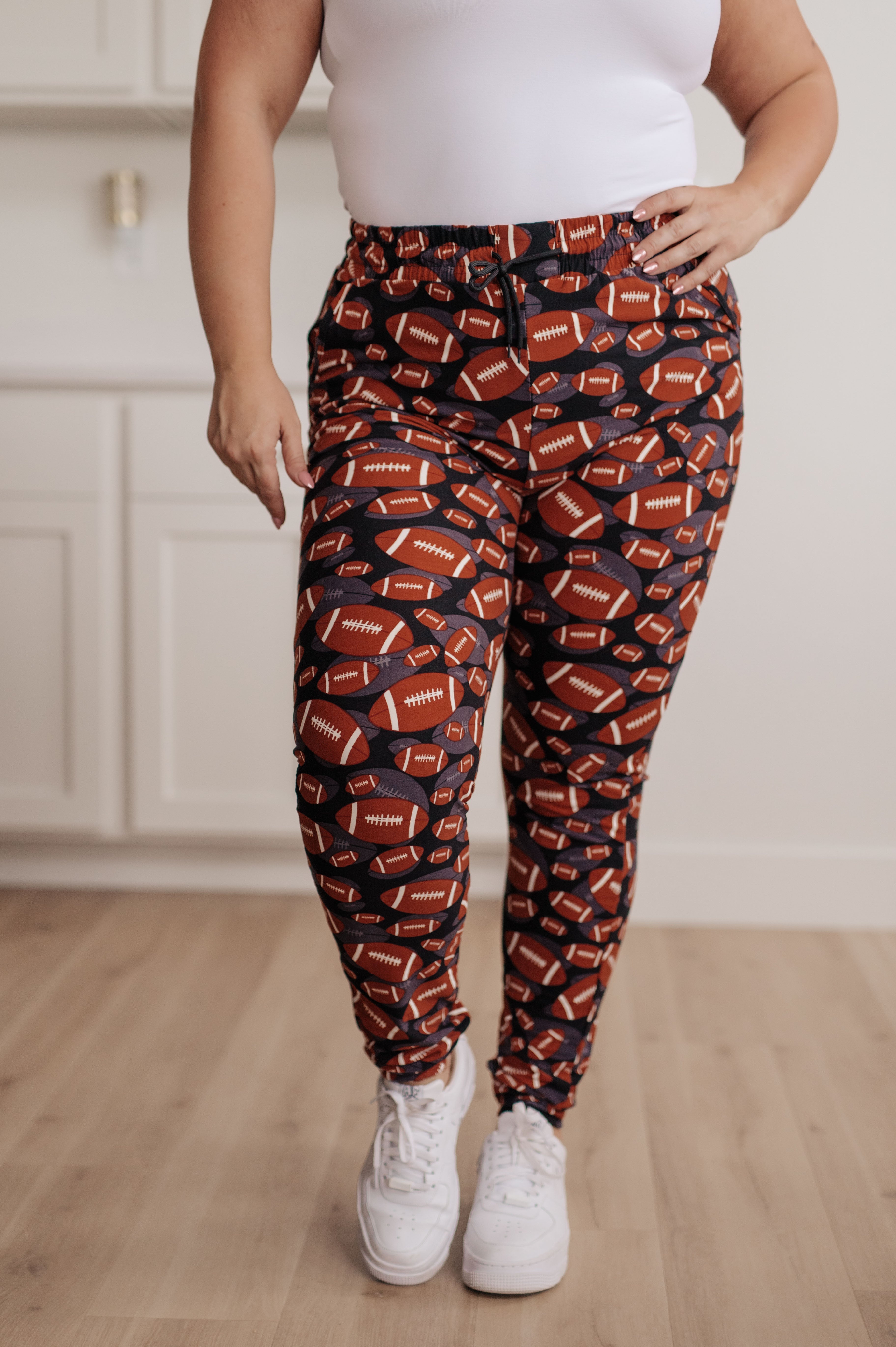 Your New Favorite Joggers in Football-Womens-Krush Kandy, Women's Online Fashion Boutique Located in Phoenix, Arizona (Scottsdale Area)