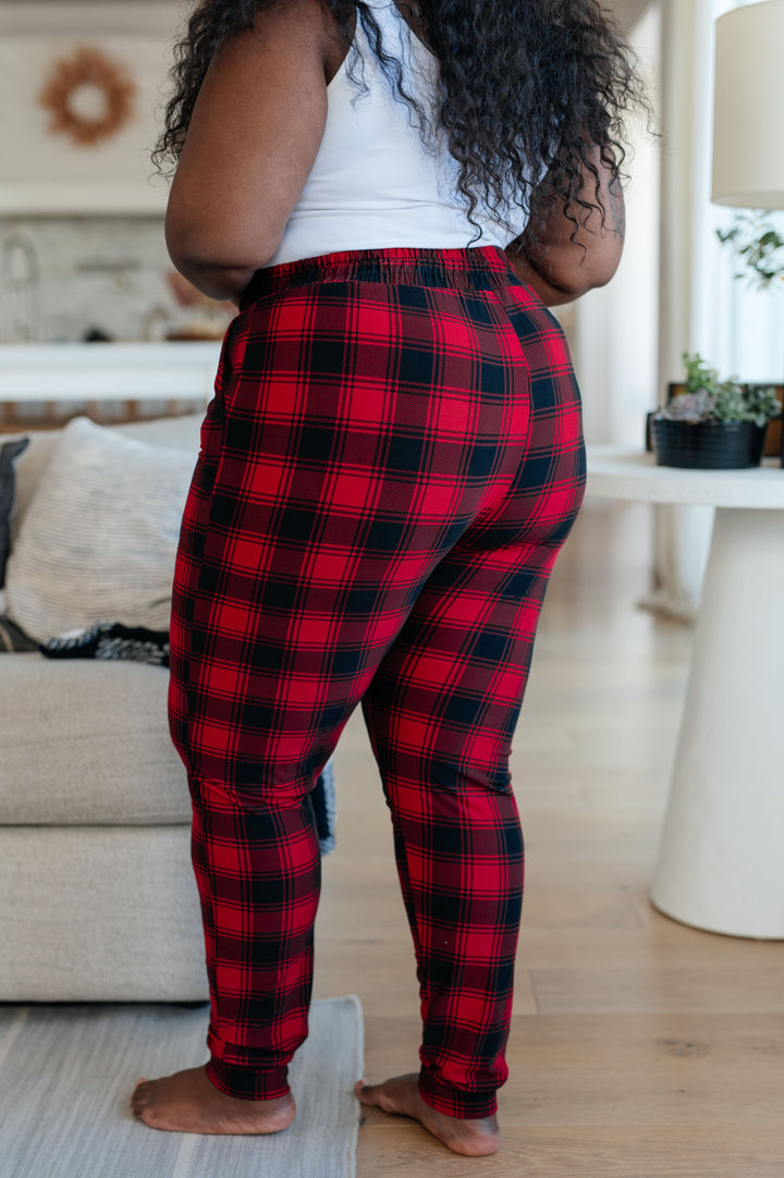 Your New Favorite Joggers in Red Plaid-Joggers-Krush Kandy, Women's Online Fashion Boutique Located in Phoenix, Arizona (Scottsdale Area)