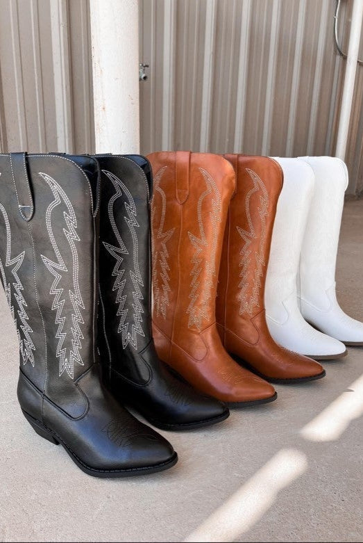 Pony Up Cowgirl Boots | 3 Colors-Boots-Krush Kandy, Women's Online Fashion Boutique Located in Phoenix, Arizona (Scottsdale Area)