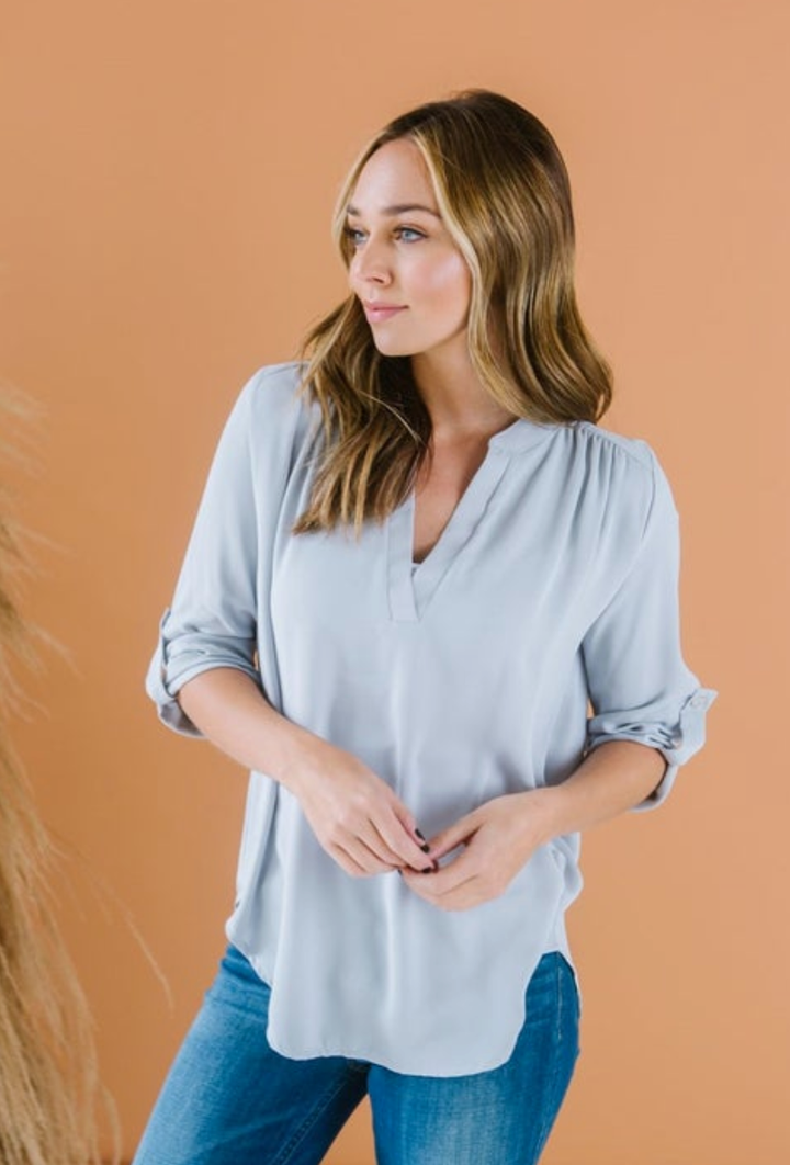 The Perfect Spring Blouse | S-XL, 10 Colors!-Short Sleeve Tops-Krush Kandy, Women's Online Fashion Boutique Located in Phoenix, Arizona (Scottsdale Area)