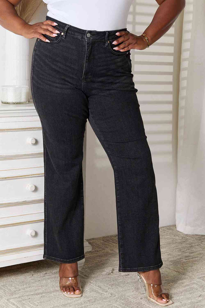 Judy Blue Tummy Control Washed Black Straight-Krush Kandy, Women's Online Fashion Boutique Located in Phoenix, Arizona (Scottsdale Area)