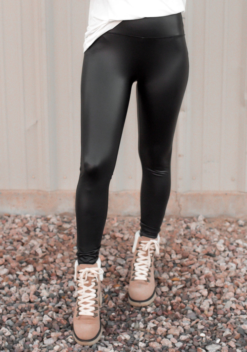 New York Chic Faux Leather Leggings | S-3X, 2 Colors!-Leggings-Krush Kandy, Women's Online Fashion Boutique Located in Phoenix, Arizona (Scottsdale Area)