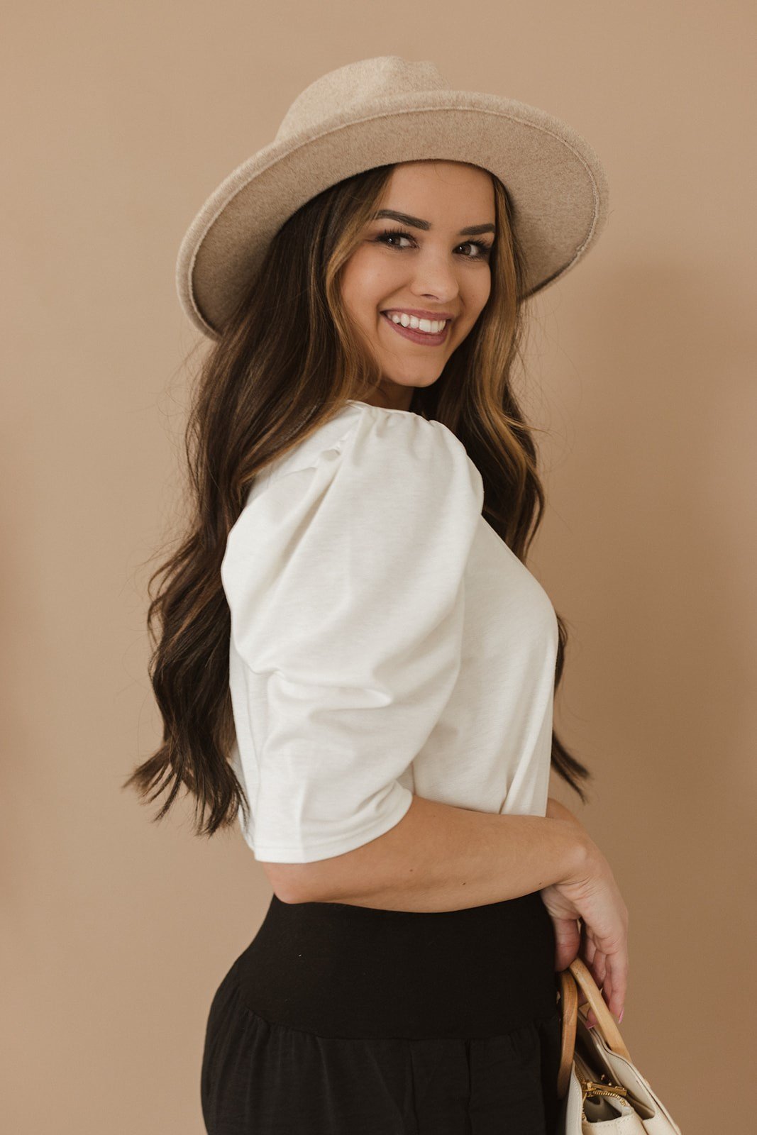 BIBI Softest Puff Sleeve Top | S-XL-Tops-Krush Kandy, Women's Online Fashion Boutique Located in Phoenix, Arizona (Scottsdale Area)