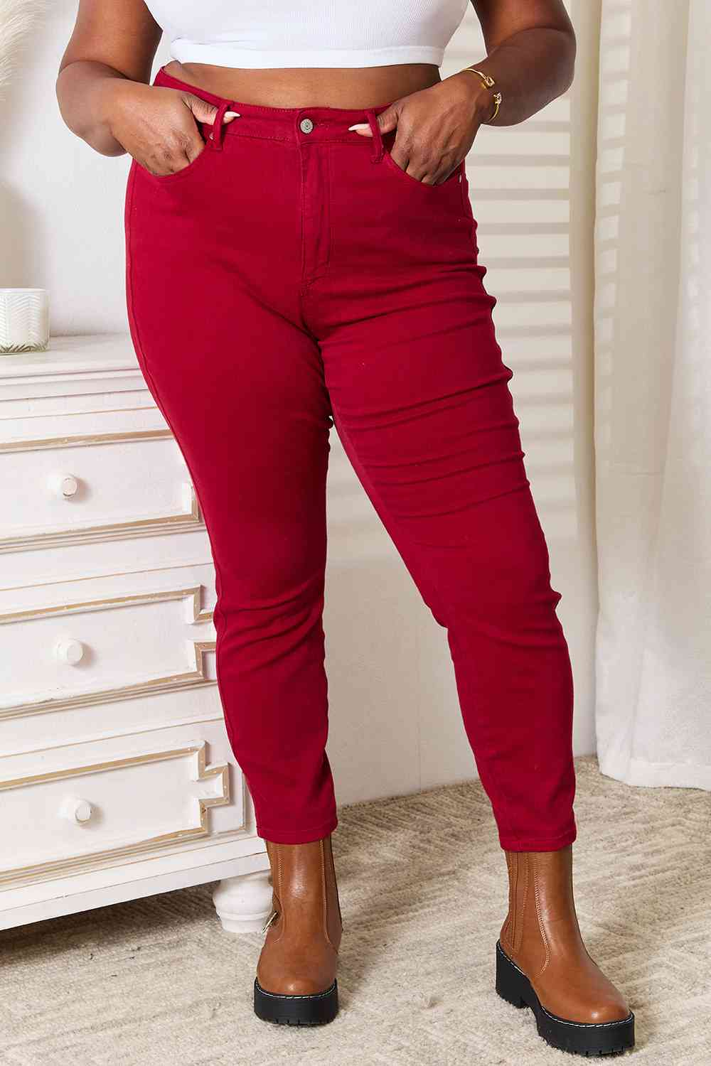 Judy Blue Full Size High Waist Tummy Control Skinny Jeans-Krush Kandy, Women's Online Fashion Boutique Located in Phoenix, Arizona (Scottsdale Area)