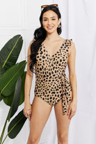 Marina West Swim Full Size Float On Ruffle Faux Wrap One-Piece in Leopard-Swimwear-Krush Kandy, Women's Online Fashion Boutique Located in Phoenix, Arizona (Scottsdale Area)