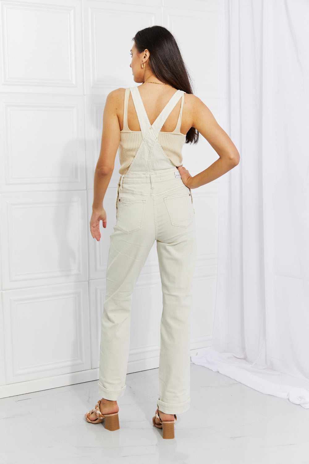 Judy Blue Full Size Taylor High Waist Overalls-Overalls-Krush Kandy, Women's Online Fashion Boutique Located in Phoenix, Arizona (Scottsdale Area)