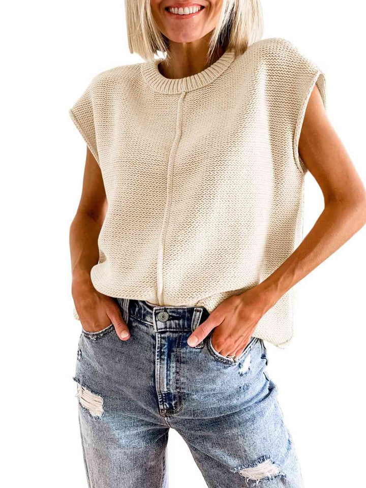 Cap Sleeve Sweater Vest-Krush Kandy, Women's Online Fashion Boutique Located in Phoenix, Arizona (Scottsdale Area)