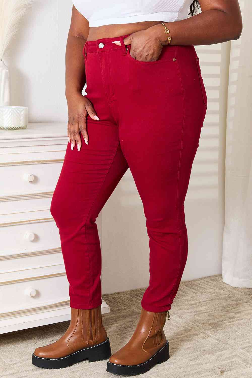 Judy Blue Full Size High Waist Tummy Control Skinny Jeans-Krush Kandy, Women's Online Fashion Boutique Located in Phoenix, Arizona (Scottsdale Area)