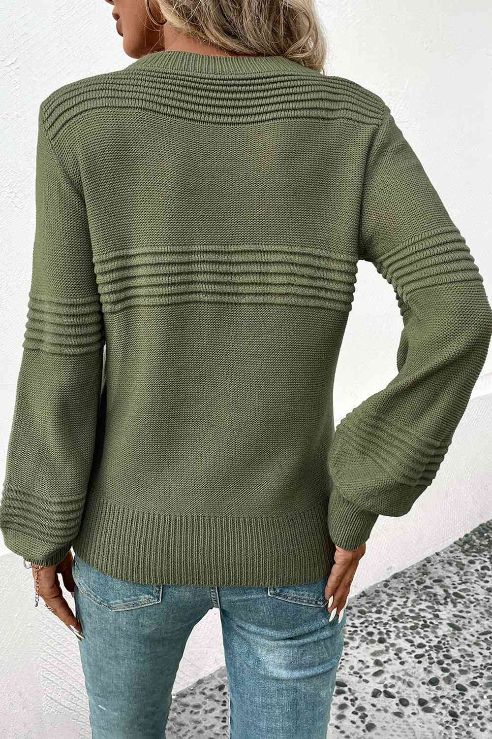 Round Neck Long Sleeve Sweater-Krush Kandy, Women's Online Fashion Boutique Located in Phoenix, Arizona (Scottsdale Area)