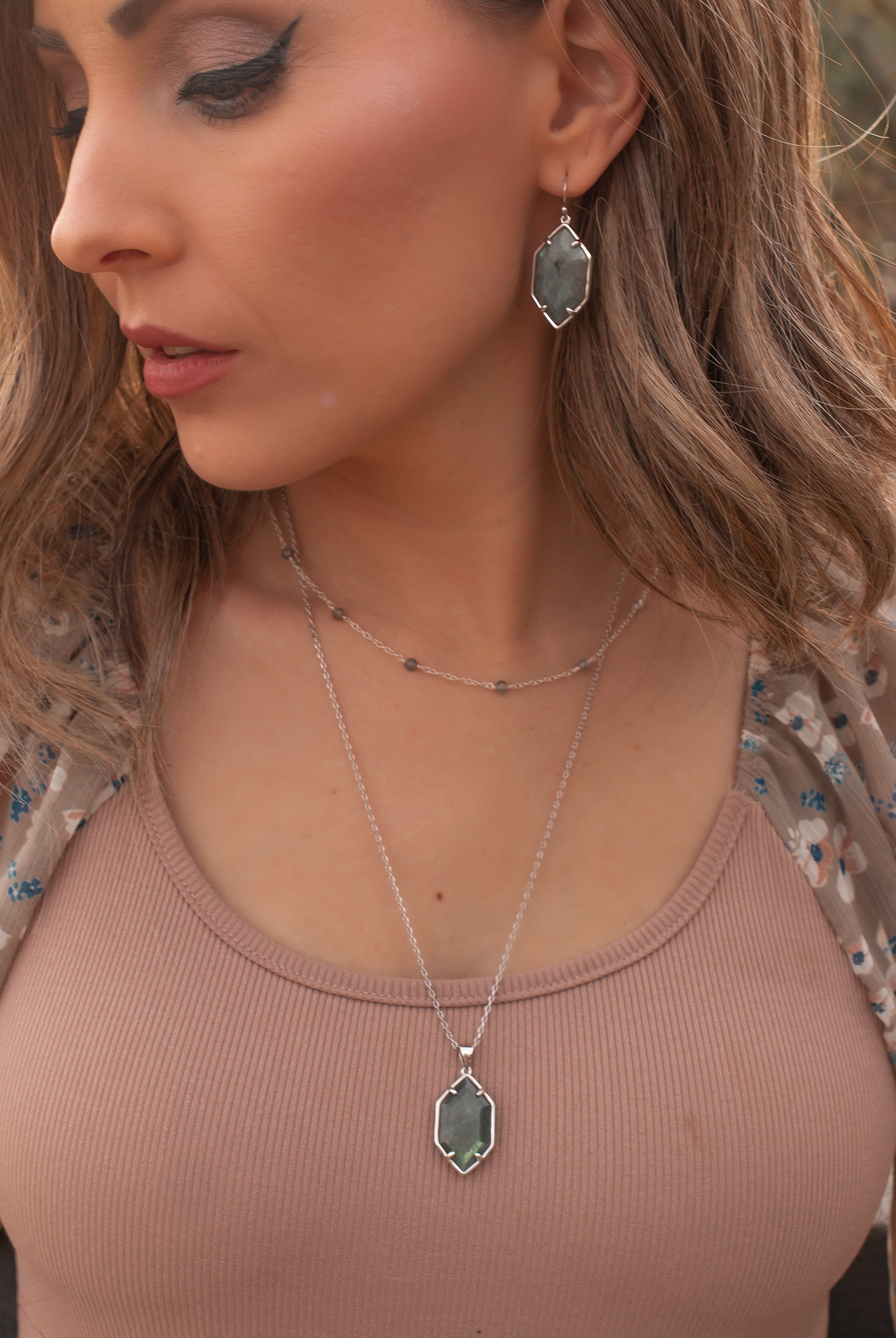 Krush Kouture: The Samaiya Stone Necklace-Necklaces-Krush Kandy, Women's Online Fashion Boutique Located in Phoenix, Arizona (Scottsdale Area)