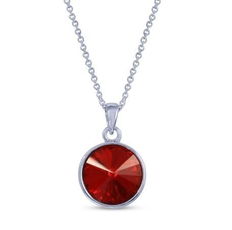 Circle Swarovski Crystals Necklace-Necklaces-Krush Kandy, Women's Online Fashion Boutique Located in Phoenix, Arizona (Scottsdale Area)