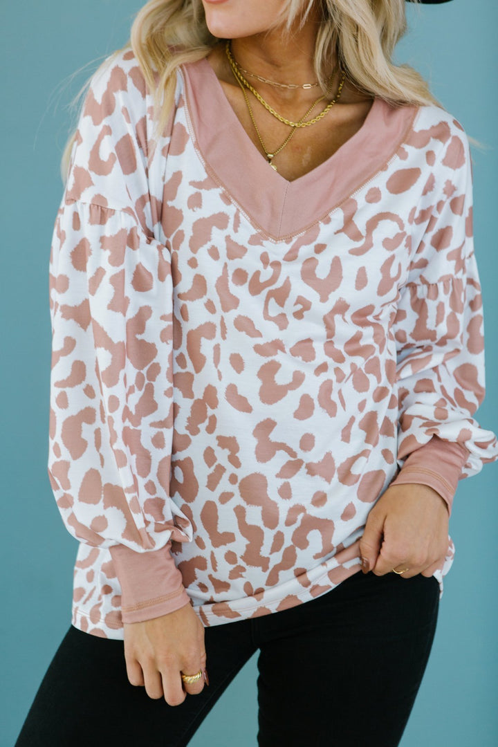 V Neck Leopard Tunic-Krush Kandy, Women's Online Fashion Boutique Located in Phoenix, Arizona (Scottsdale Area)