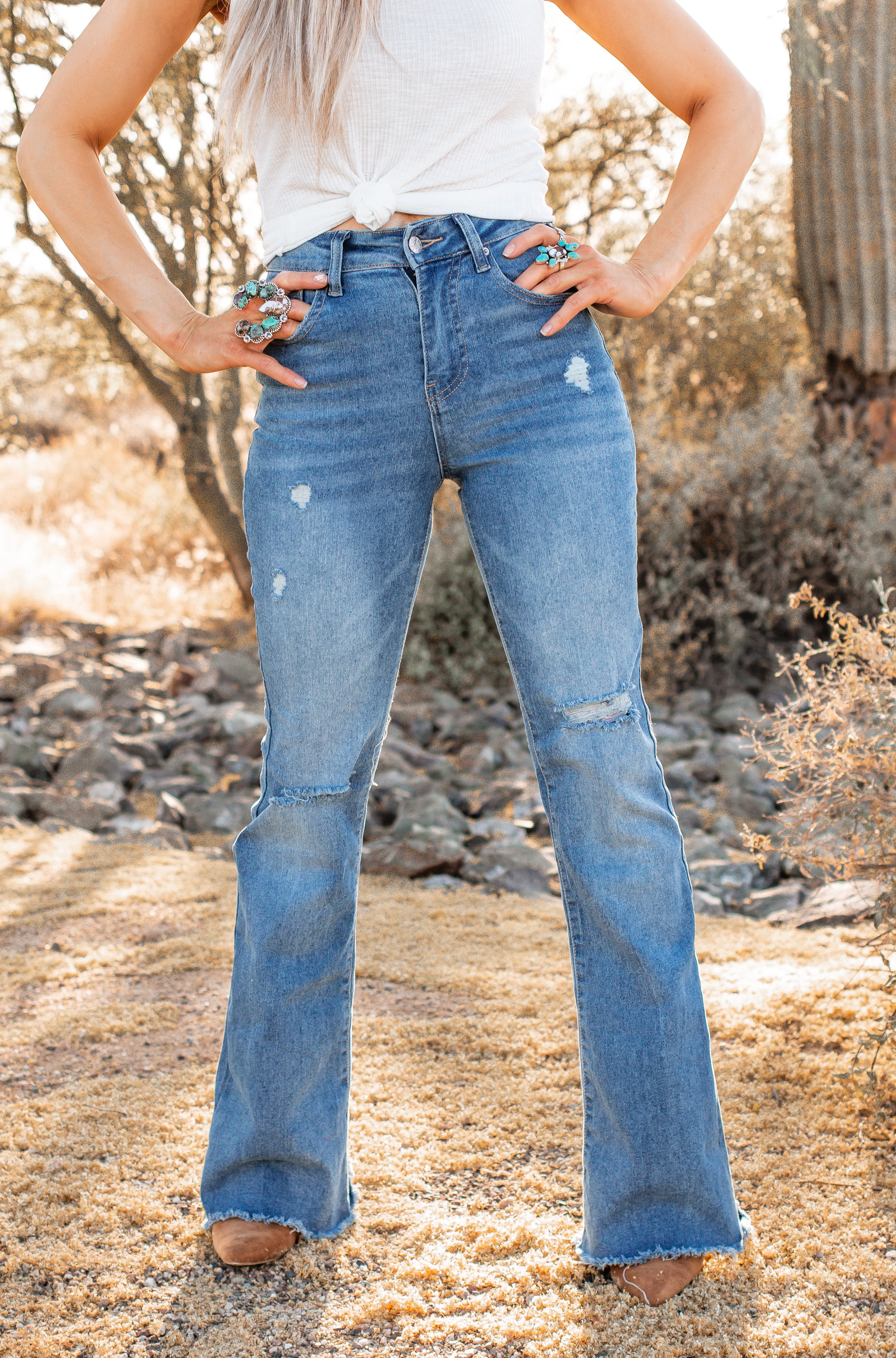 Here For A Good Time Boot Cut Flare Denim | 2 Washes