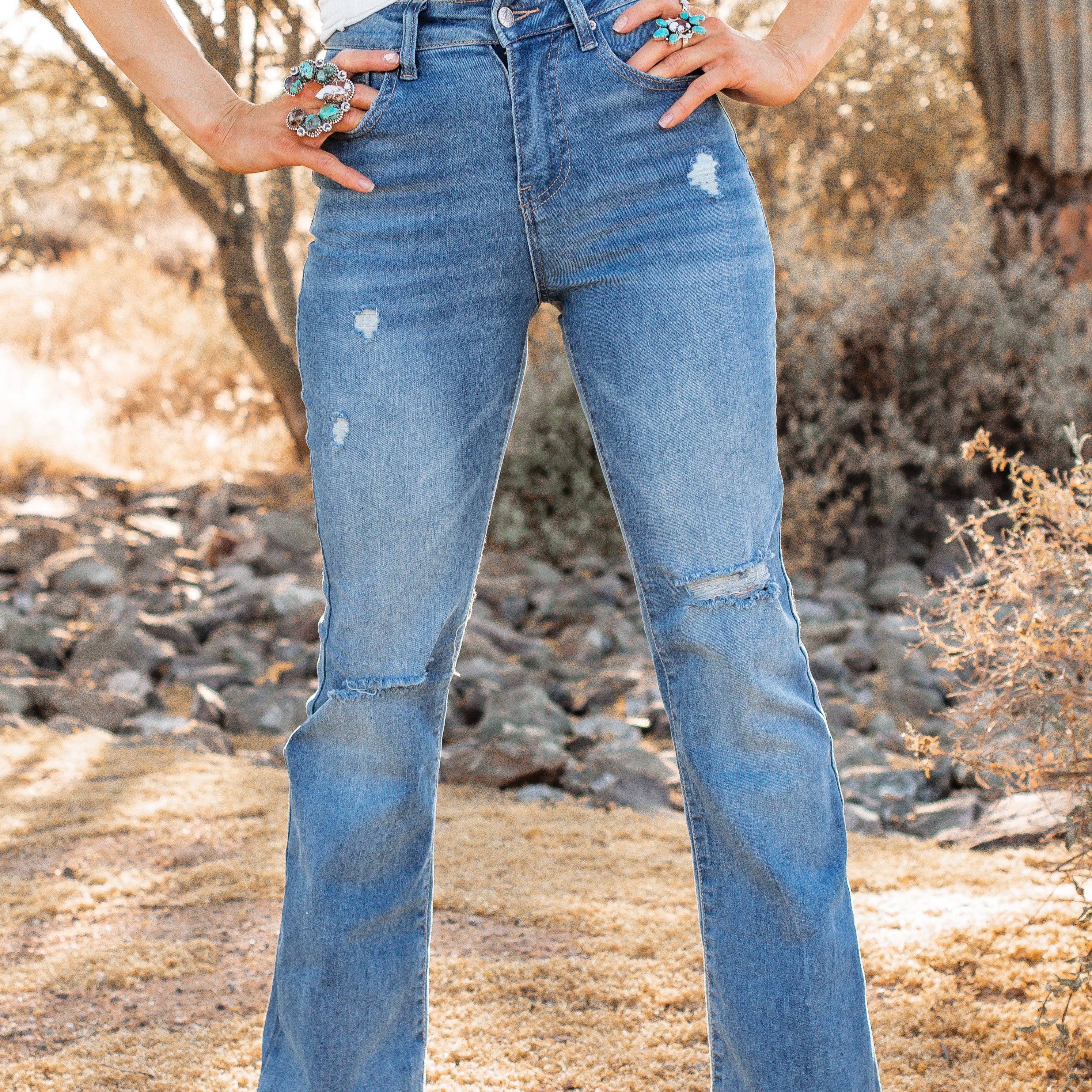 Here For A Good Time Boot Cut Flare Denim | 2 Washes-Jeans-Krush Kandy, Women's Online Fashion Boutique Located in Phoenix, Arizona (Scottsdale Area)