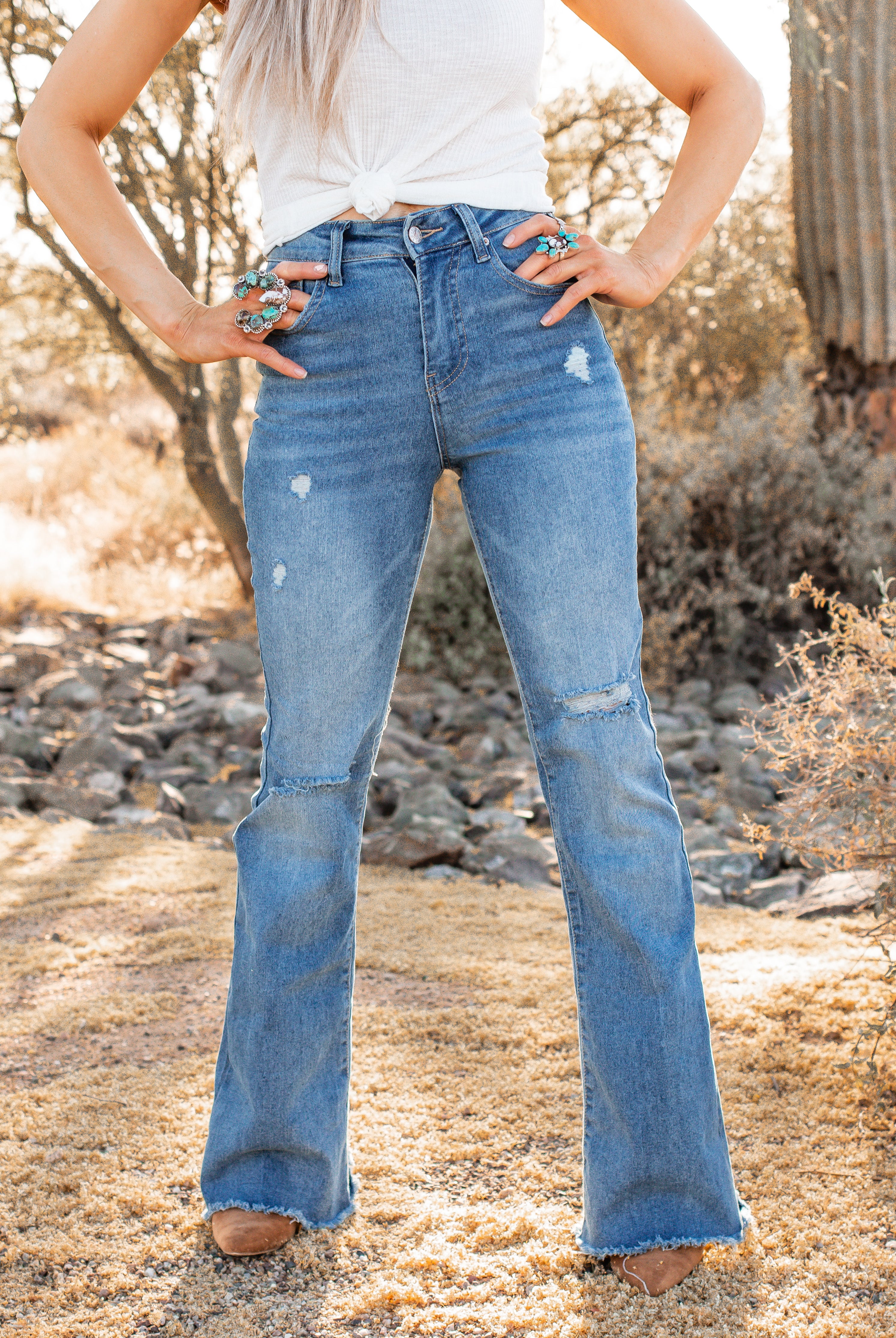 Here For A Good Time Boot Cut Flare Denim | 2 Washes-Jeans-Krush Kandy, Women's Online Fashion Boutique Located in Phoenix, Arizona (Scottsdale Area)