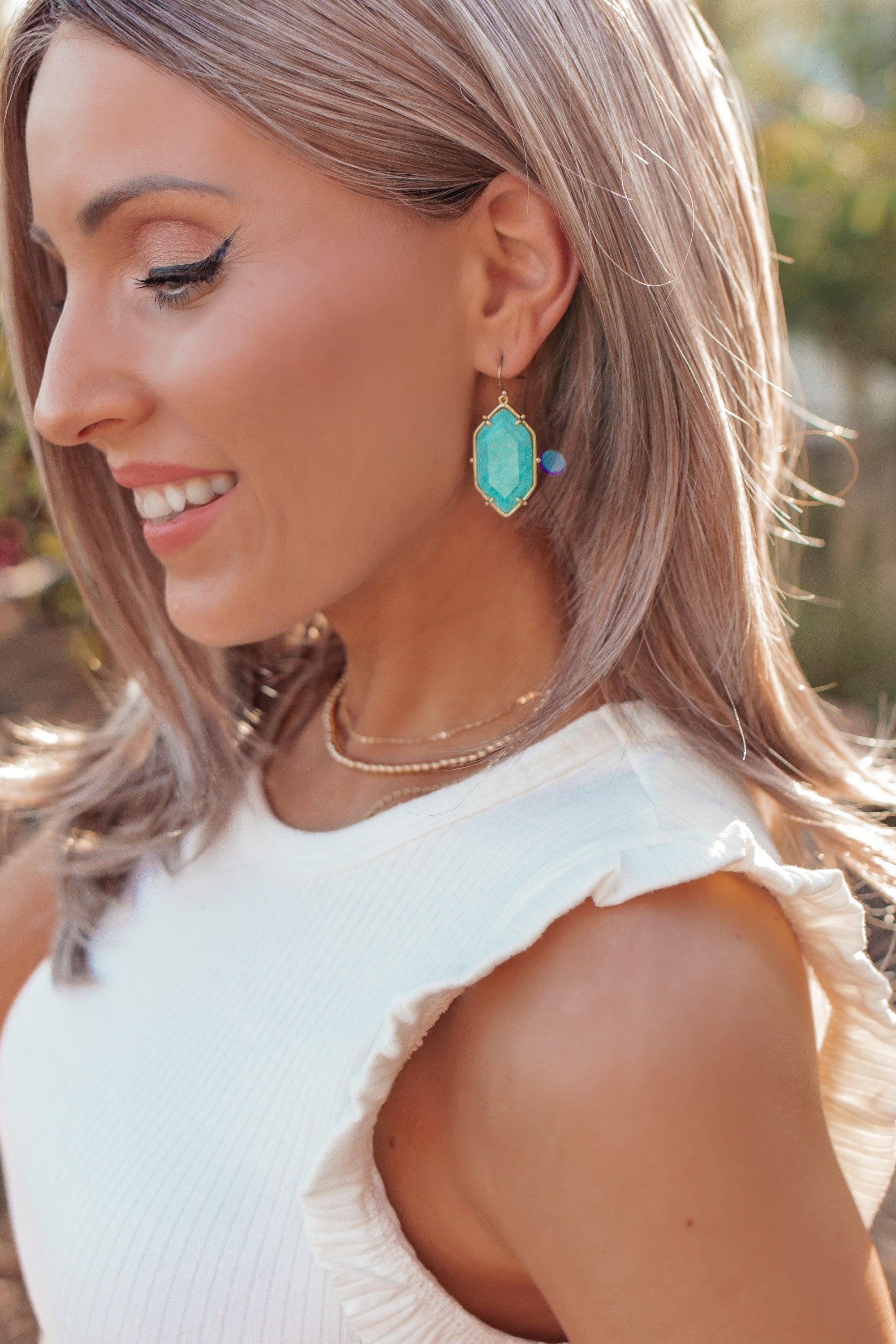 Krush Kouture: The Samaiya Stone Earrings | 4 stone options-Drop Earrings-Krush Kandy, Women's Online Fashion Boutique Located in Phoenix, Arizona (Scottsdale Area)