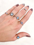 Lil Hippie Moonstone Ring-Rings-Krush Kandy, Women's Online Fashion Boutique Located in Phoenix, Arizona (Scottsdale Area)