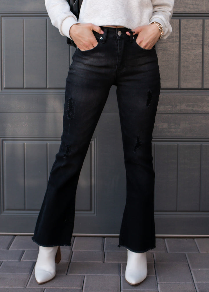 RISEN Making Memories Mid Rise Kick Flare-Jeans-Krush Kandy, Women's Online Fashion Boutique Located in Phoenix, Arizona (Scottsdale Area)