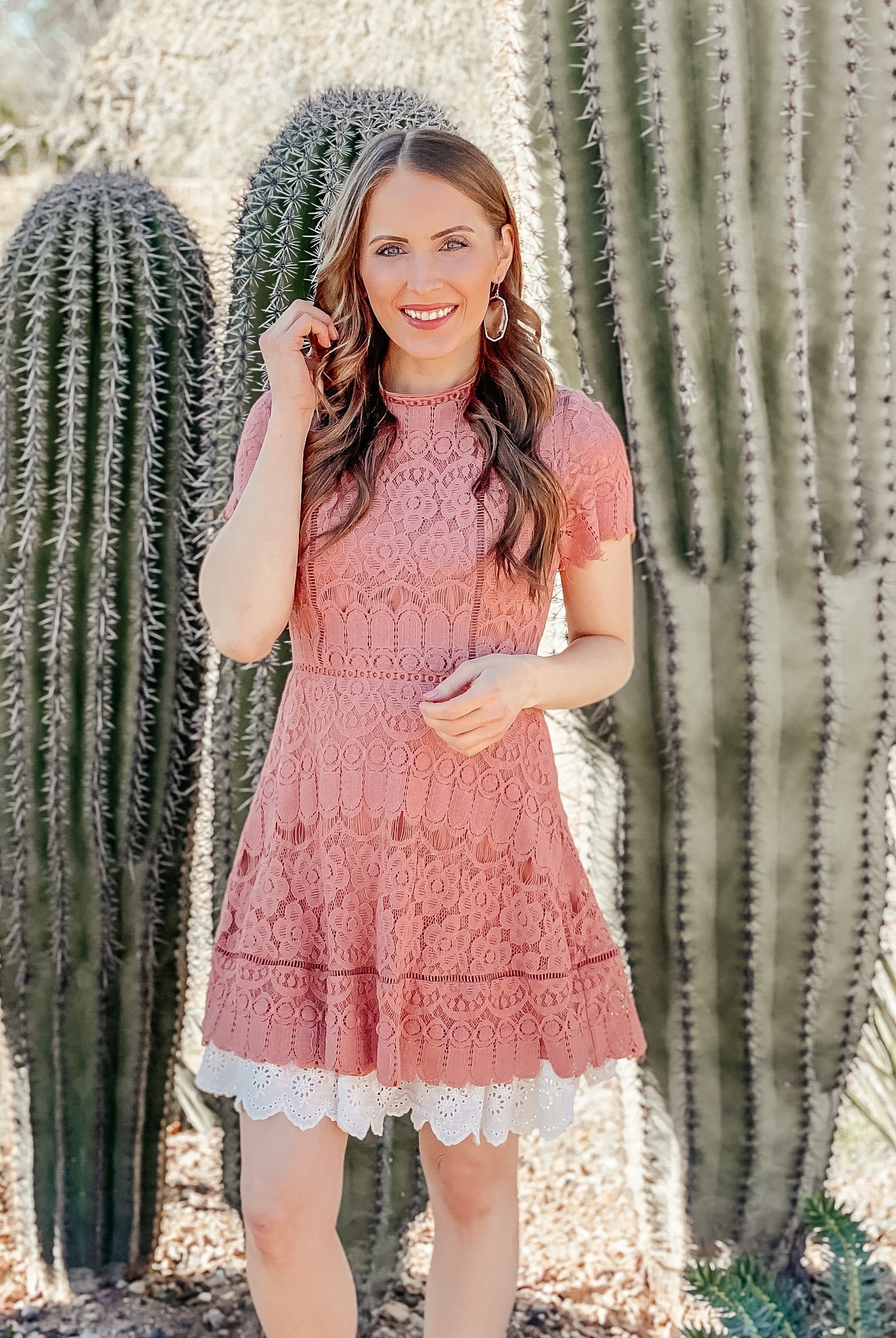 (5 colors!) Blu Pepper Brand: Classy Lace Trim Dress-Dresses-Krush Kandy, Women's Online Fashion Boutique Located in Phoenix, Arizona (Scottsdale Area)