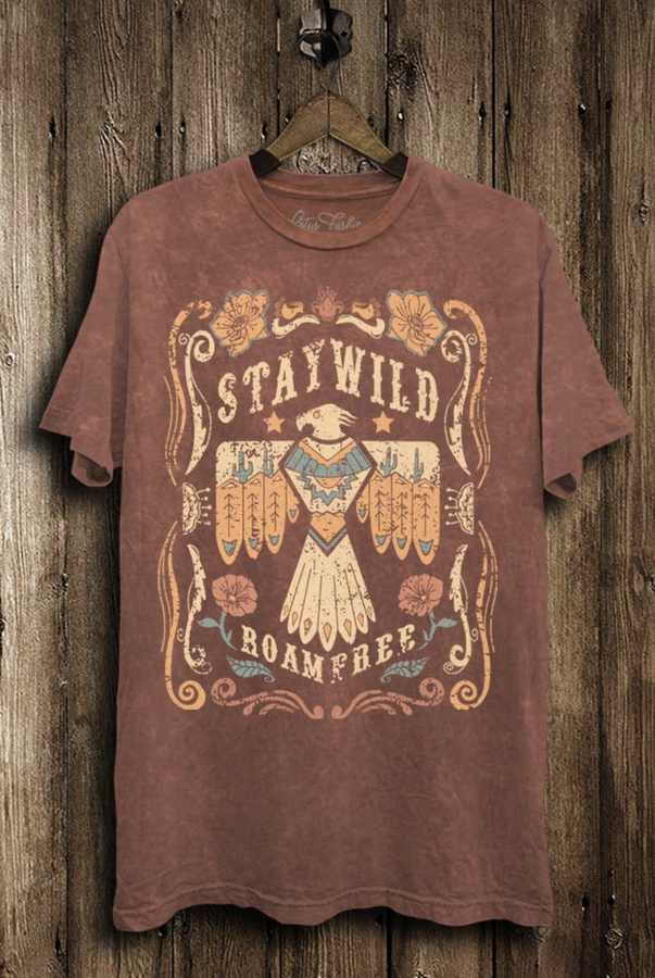Stay Wild Roam Free Graphic Top | S-3X IN STOCK!-Graphic Tees-Krush Kandy, Women's Online Fashion Boutique Located in Phoenix, Arizona (Scottsdale Area)