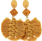 Boho Vibes Clay Macrame Earrings-Earrings-Krush Kandy, Women's Online Fashion Boutique Located in Phoenix, Arizona (Scottsdale Area)