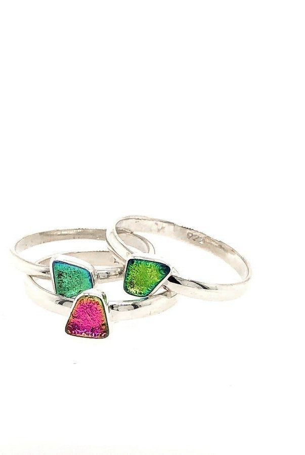 (Multiple Colors) Daydreaming Dichroic Glass Ring-Rings-Krush Kandy, Women's Online Fashion Boutique Located in Phoenix, Arizona (Scottsdale Area)