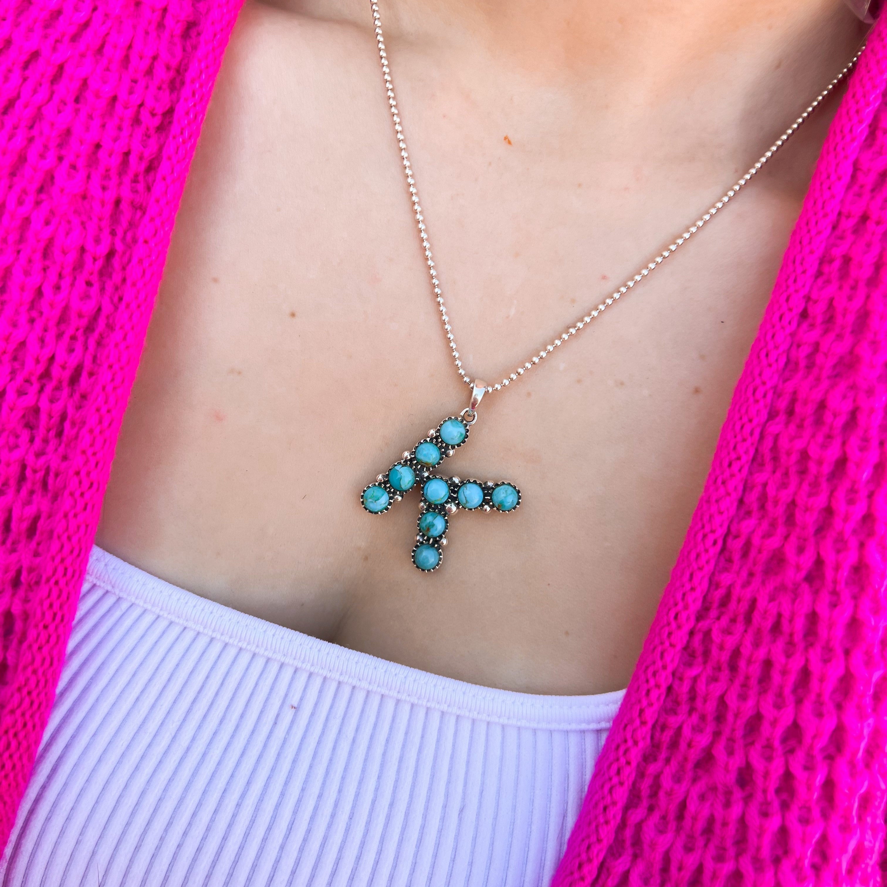 Sign Here Initial Stone Necklace | Pre-Order-Necklaces-Krush Kandy, Women's Online Fashion Boutique Located in Phoenix, Arizona (Scottsdale Area)