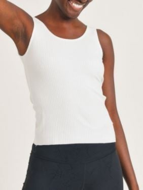 Ribbed Scoop-Back Tank Top-Tanks-Krush Kandy, Women's Online Fashion Boutique Located in Phoenix, Arizona (Scottsdale Area)